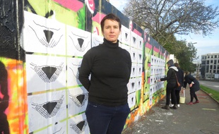 Marion Plumet, artiste plasticienne, a investi plusieurs murs nantais
