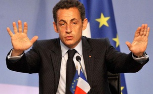 Nicolas Sarkozy, le 13 juillet 2008 au Grand Palais pour lancer le projet d’Union pour la Méditerranée.