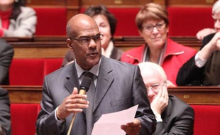 Le député martiniquais (apparenté PS) Serge Letchimy, le 7 février 2012 dans l'hémicycle de l'Assemblée nationale.