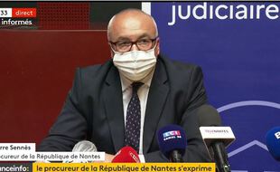 Le procureur de la République de Nantes lors de la conférence de presse, le 28 mai 2021.