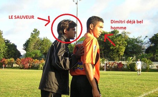 Dimitri Payet à 16 ans avec l'AS Excelsior.