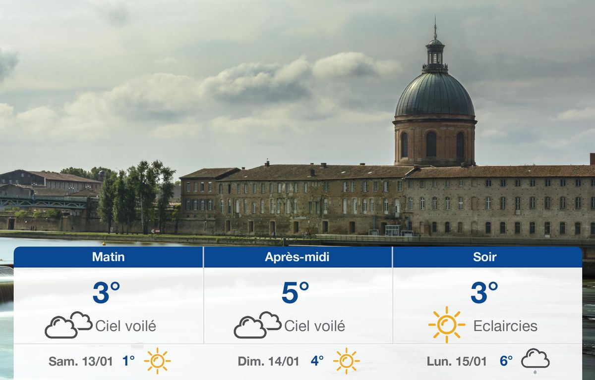 Météo Toulouse: prévisions du vendredi 12 janvier 2024