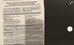 Le document circule depuis plusieurs jours sur les réseaux sociaux