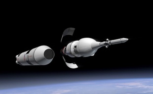 La capsule Orion pourra embarquer quatre astronautes, normalement à partir de 2021 (vue d'artiste).