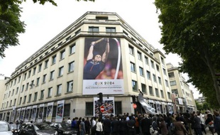 Des affiches pour la candidature de Paris aux Jeux Olympiques de 2024, le 23 juin 2015 à Paris
