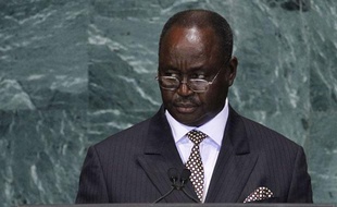 François Bozize, président de Centrafrique, aux Nations Unies le 22 septembre 2010
