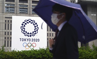 Mauvais temps au-dessus des JO de Tokyo.