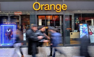 Une boutique de l'opérateur français de télécoms français Orange, le 24 février 2014 à Lille
