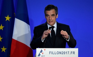 François Fillon lors de sa conférence de presse, le 6 février 2017.