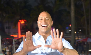 L'acteur Dwayne Johnson à Miami
