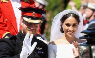 Le Prince Harry et Meghan quittent le château de Windsor