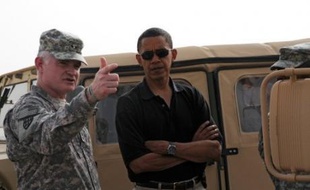 Barack Obama était dimanche au Koweït en provenance d'Afghanistan où il avait débuté la veille une tournée internationale;