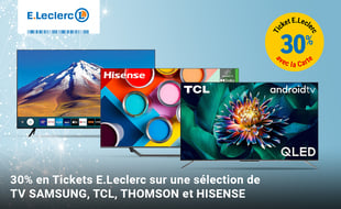 Profitez des remises en Tickets E.Leclerc sur les téléviseurs à l'occasion de la Journée Star TV