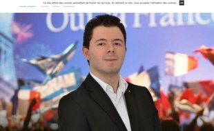 Capture d'écran du site personnel d'Adrien Desport.