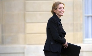 Nathalie Kosciusko-Morizet, à la sortie de l'Elysée, le 22 février 2012.