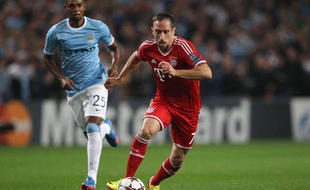 Franck Ribéry lors du match entre Manchester City et le Bayern Munich le 2 octobre 2013.
