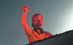Avicii, le DJ suédois, à Budapest le 14 août 2014.