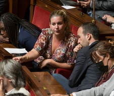 Matilde Panot à l'Assemblée Nationale, le 11 Juillet 2022.