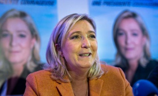 Marine Le Pen le 2 octobre 2015 à Calais