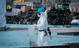 A la centrale de Fukushima Daiichi, en 2018.