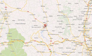 Google map de la ville de Roanne.