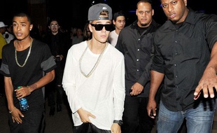 Justin Bieber à la Fashion Week de New York en septembre 2013