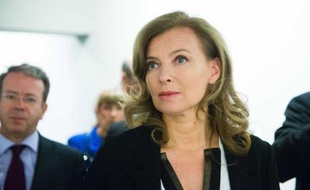 Valérie Trierweiler, le 8 octobre 2012 lors de l'inauguration de l'exposition Hopper au Grand Palais, à Paris.