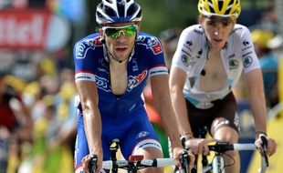 Thibaut Pinot et Romain Bardet le 19 juillet 2014.
