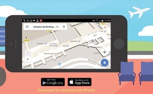 La visualisation des terminaux de l'aéroport de Bordeaux est possible sur Google maps