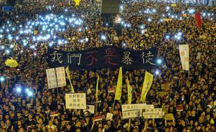 Manifestation à Hong-Kong