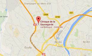 La clinique de la Sauvegarde, vue google map
