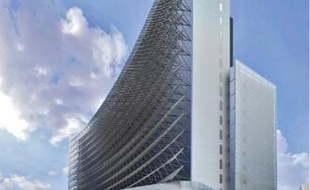 Un bâtiment existant de Balard tel qu'il sera après sa rénovation.