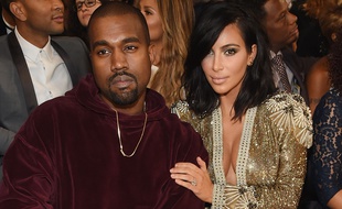 Le rappeur Kanye West et sa femme Kim Kardashian