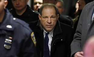 Harvey Weinstein à la sortie du tribunal de Manhattan, le 21 janvier 2020.