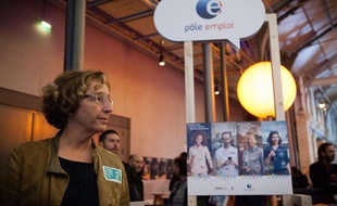 Muriel Pénicaud, la ministre du Travail, lors d'une Bourse de l'emploi à Paris organisée mi-novembre 2017.