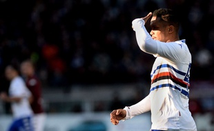 Samuel Eto'o a effectué ses débuts avec la Sampdoria le 1er février contre le Torino (défaite 5-1).