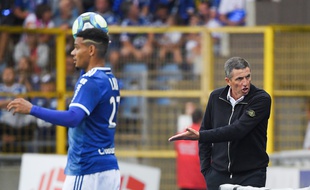 Thierry Laurey, l'entraîneur du RC Strasbourg.