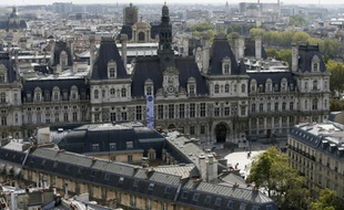 La mairie de Paris photographiée depuis le tour Saint-Jacques le 15 septembre 2012
