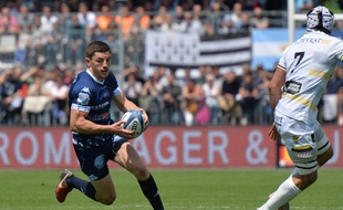 L'arrière vannetais Anthony Bouthier lors du succès 50-10 contre Mont-de-Marsan, au 1er tour des play-offs.