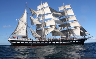Le célèbre navire Le Belem, classé Monument Historique, doit arriver à Cannes ce mardi, en fin d'après-midi (Archives)