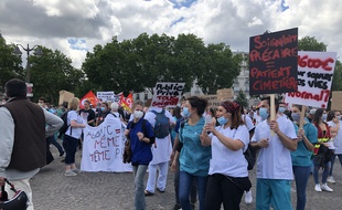 Une manifestation de soignants le 16 juin dernier à Paris