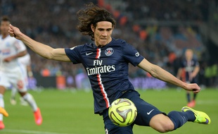 L'attaquant du PSG Edinson Cavani, le 5 avril 2015, à Marseille.