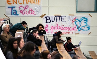 Des étudiants d'Aix-Marseille, le 11/04/2018.