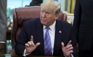 Donald Trump dans le bureau ovale de la Maison Blanche, le 1er juillet 2019.