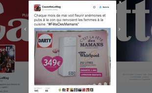 Publicité Darty publiée sur le compte Twitter de Causette, le 4 mai 2016