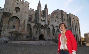 La socialiste Cécile Helle, ici le 27 mars 2014, a remporté l'élection municipale à Avignon.