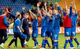 Les Islandais, ici après leur victoire contre les Pays-Bas le 3 septembre, se sont qualifiés pour l'Euro 2016.