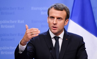 Emmanuel Macron à Bruxelles , 15/12/2017. Credit : Frederic Sierakowski / Isopix.
