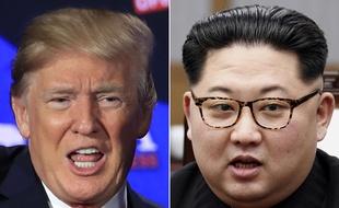 Donald Trump et Kim Jong Un. AP Photo/Manuel Balce Ceneta, Korea Summit Press Pool via AP, File.