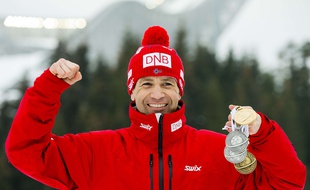 A 42 ans, Ole Einar Bjoerndalen a remporté 4 médailles lors des Mondiaux d'Oslo, en mars 2016.
